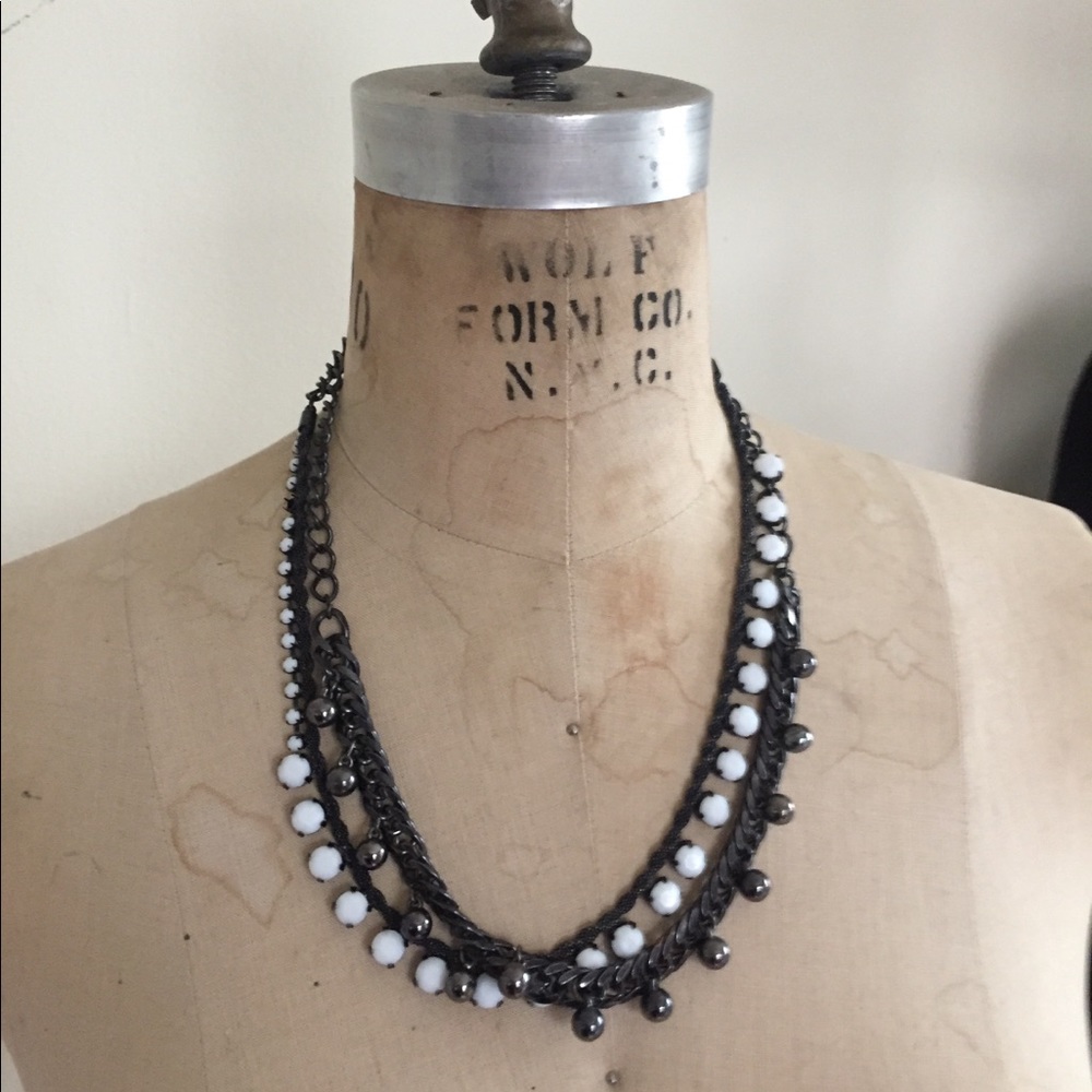 Black and white necklace